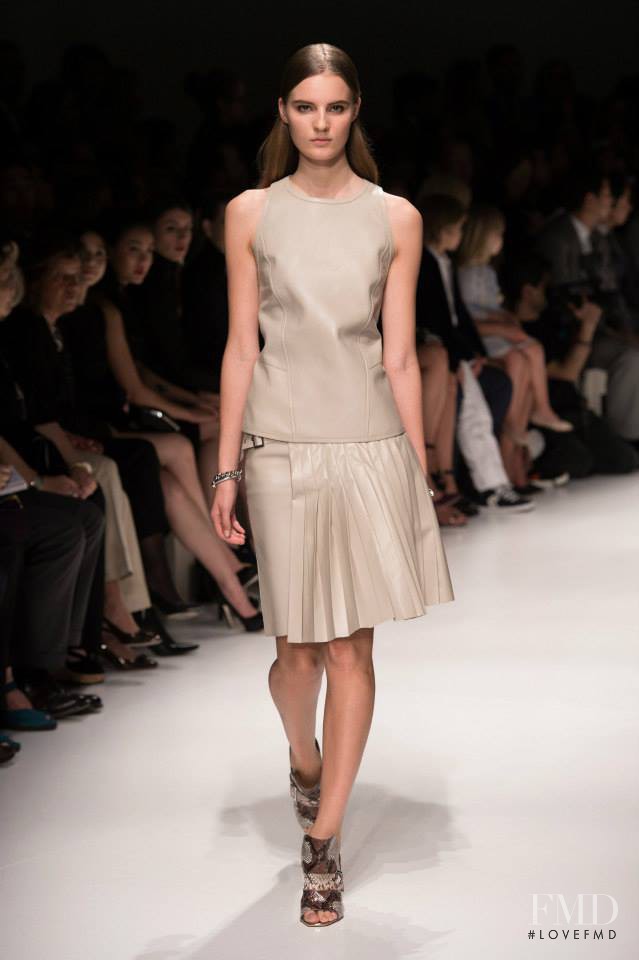 Tilda Lindstam featured in  the Salvatore Ferragamo fashion show for Spring/Summer 2014