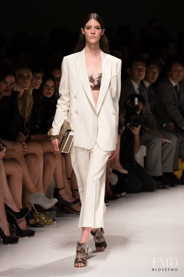 Carla Ciffoni featured in  the Salvatore Ferragamo fashion show for Spring/Summer 2014