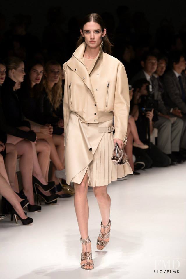 Kate Goodling featured in  the Salvatore Ferragamo fashion show for Spring/Summer 2014