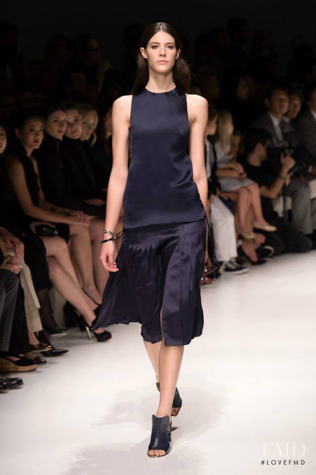 Carla Ciffoni featured in  the Salvatore Ferragamo fashion show for Spring/Summer 2014
