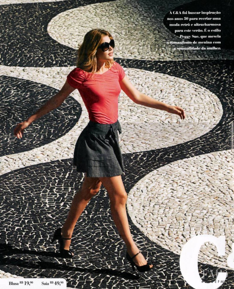 Doutzen Kroes featured in  the C&A advertisement for Autumn/Winter 2009