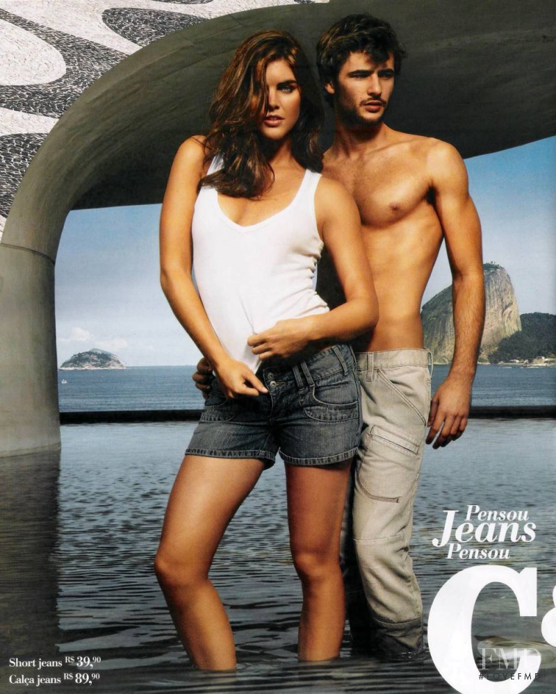 Hilary Rhoda featured in  the C&A advertisement for Autumn/Winter 2009