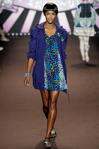 Sessilee Lopez featured in  the Anna Sui fashion show for Spring/Summer 2010