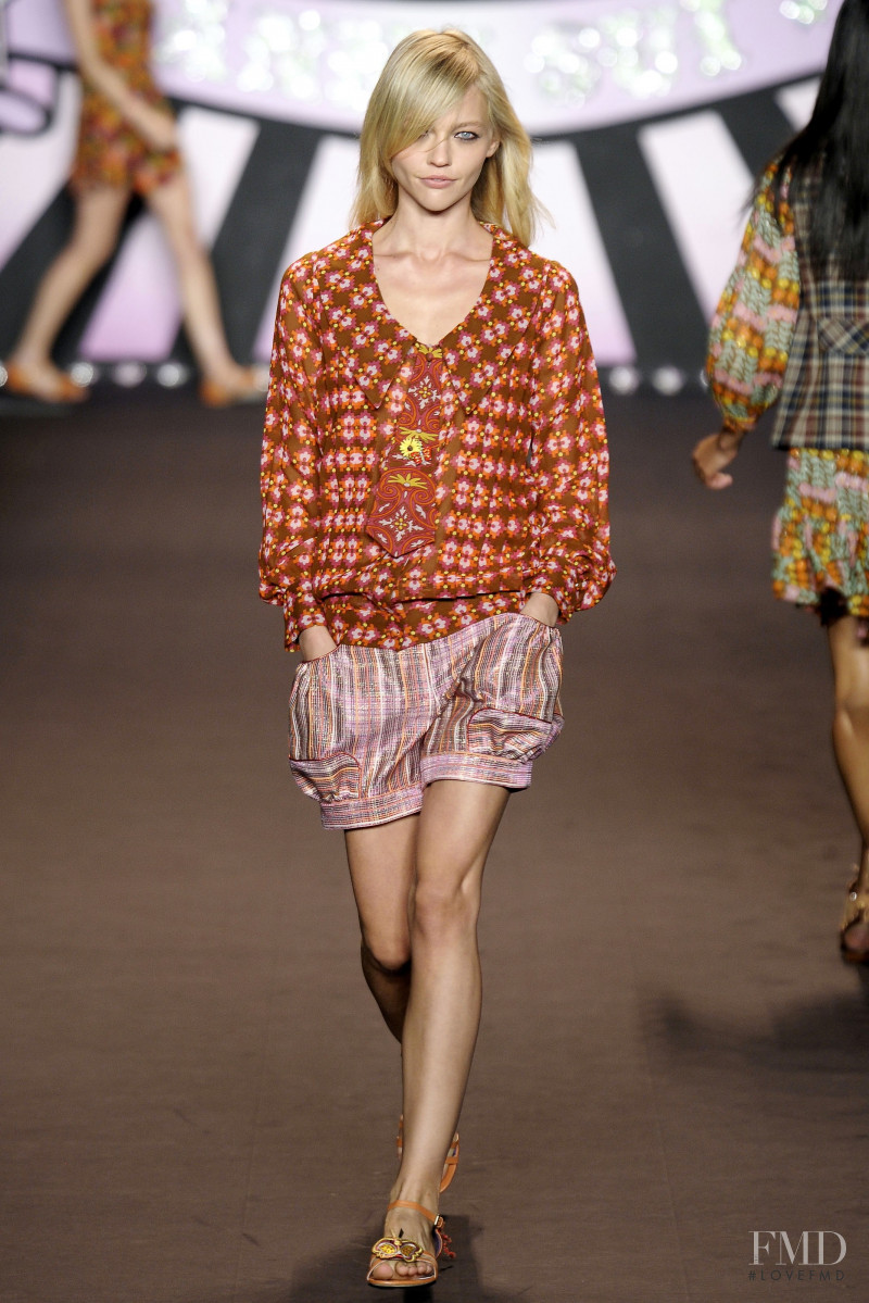 Sasha Pivovarova featured in  the Anna Sui fashion show for Spring/Summer 2010