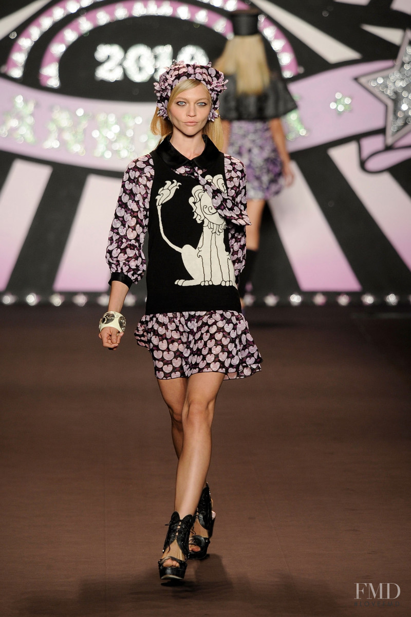 Sasha Pivovarova featured in  the Anna Sui fashion show for Spring/Summer 2010