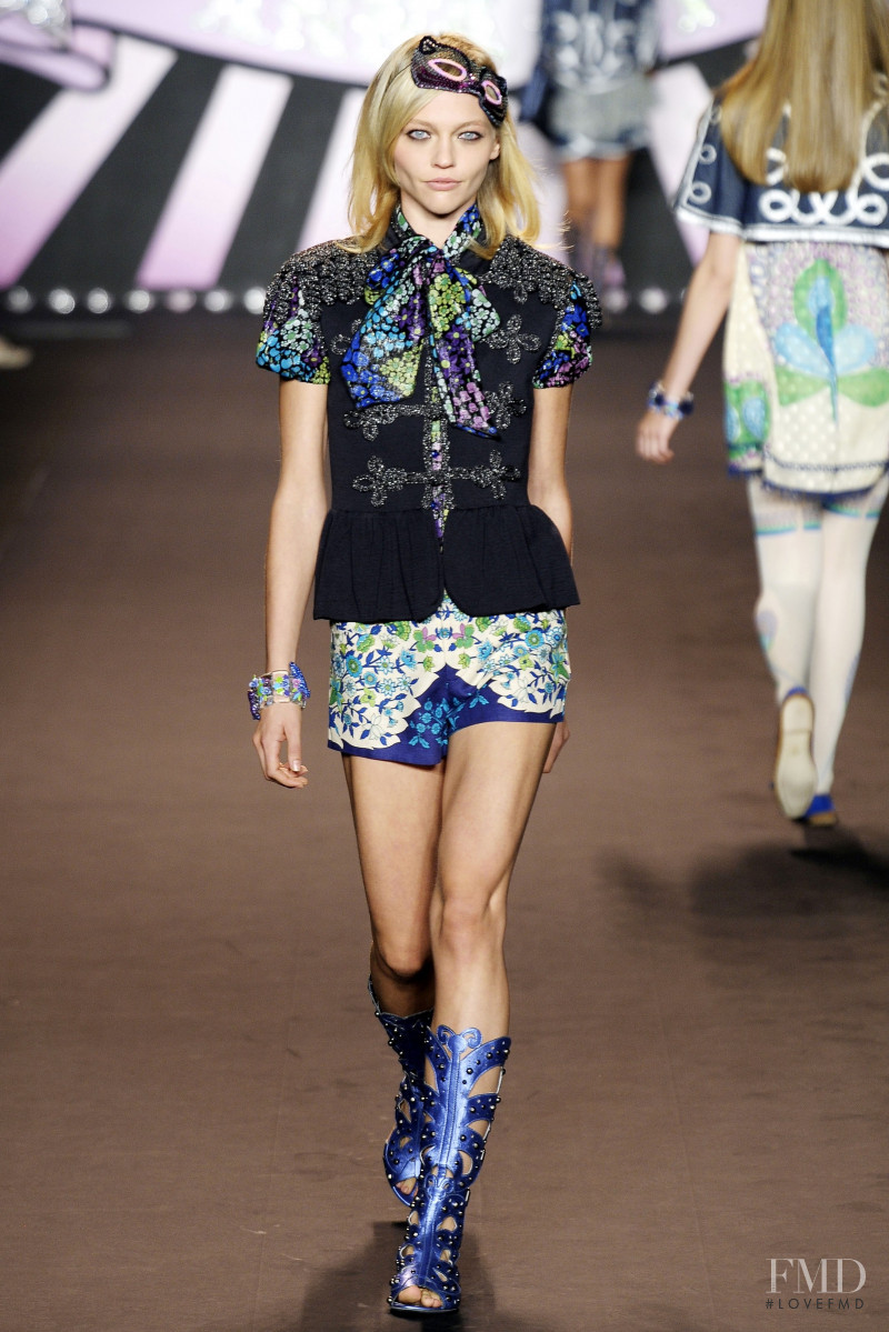 Sasha Pivovarova featured in  the Anna Sui fashion show for Spring/Summer 2010