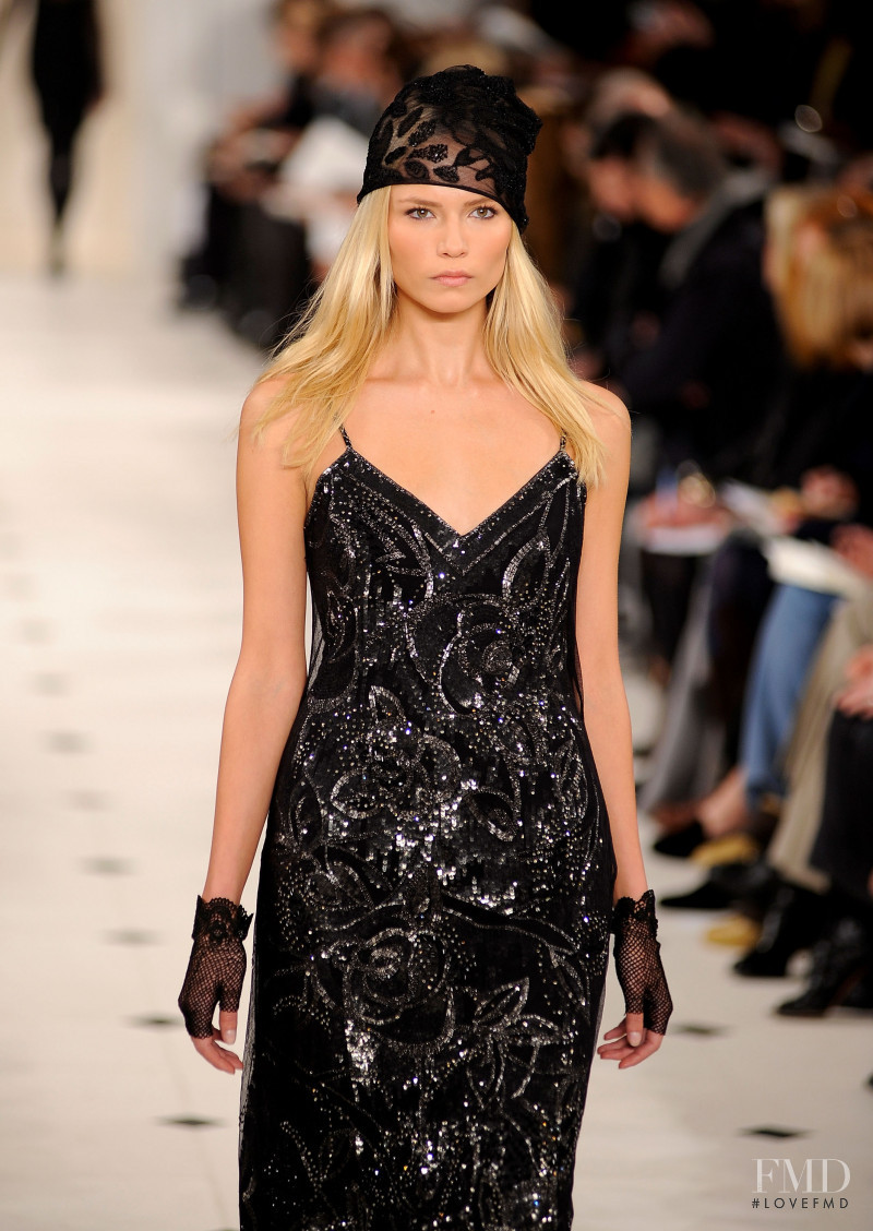 Natasha Poly featured in  the Ralph Lauren Collection fashion show for Autumn/Winter 2010