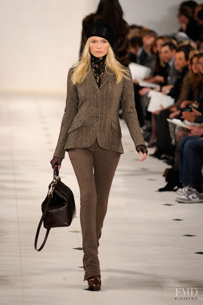 Natasha Poly featured in  the Ralph Lauren Collection fashion show for Autumn/Winter 2010