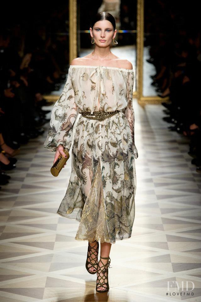 Ava Smith featured in  the Salvatore Ferragamo fashion show for Autumn/Winter 2012
