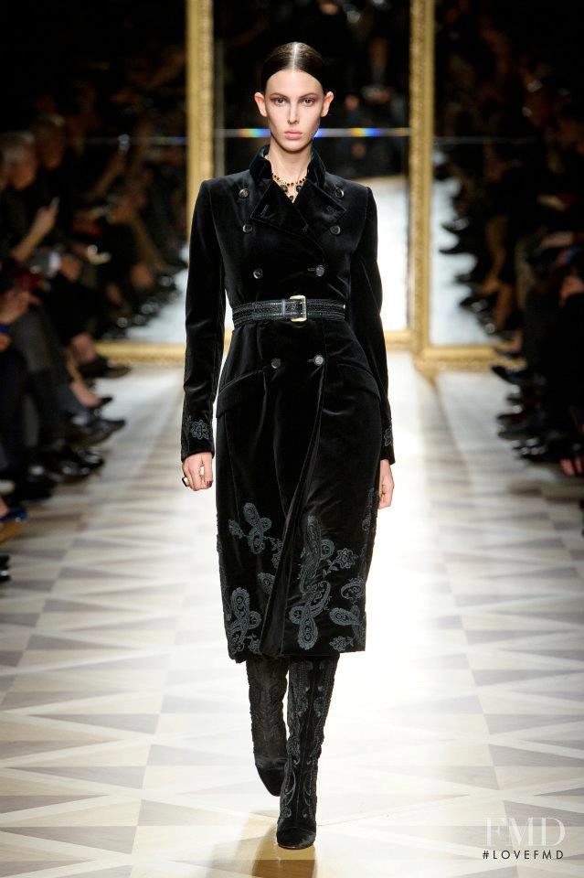 Ruby Aldridge featured in  the Salvatore Ferragamo fashion show for Autumn/Winter 2012