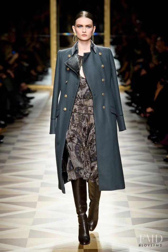 Lara Mullen featured in  the Salvatore Ferragamo fashion show for Autumn/Winter 2012