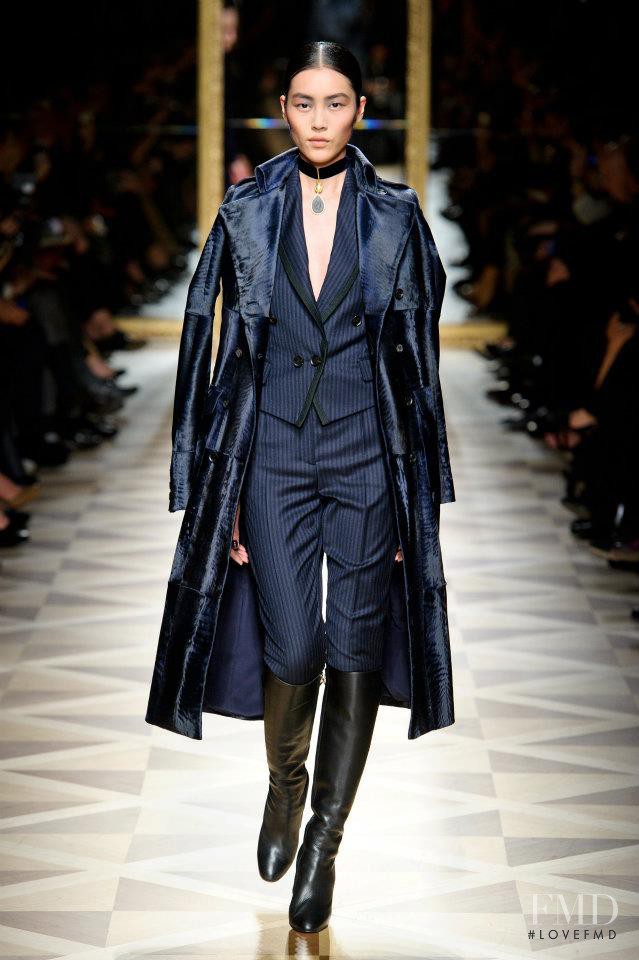 Liu Wen featured in  the Salvatore Ferragamo fashion show for Autumn/Winter 2012