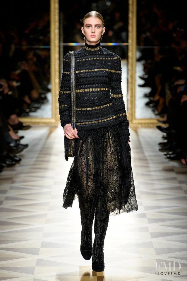 Sigrid Agren featured in  the Salvatore Ferragamo fashion show for Autumn/Winter 2012