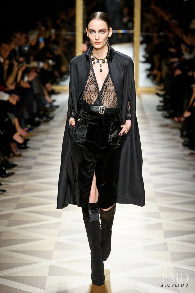 Zuzanna Bijoch featured in  the Salvatore Ferragamo fashion show for Autumn/Winter 2012