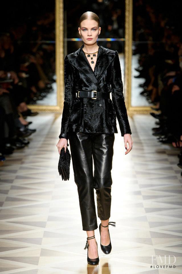 Franziska Frank featured in  the Salvatore Ferragamo fashion show for Autumn/Winter 2012