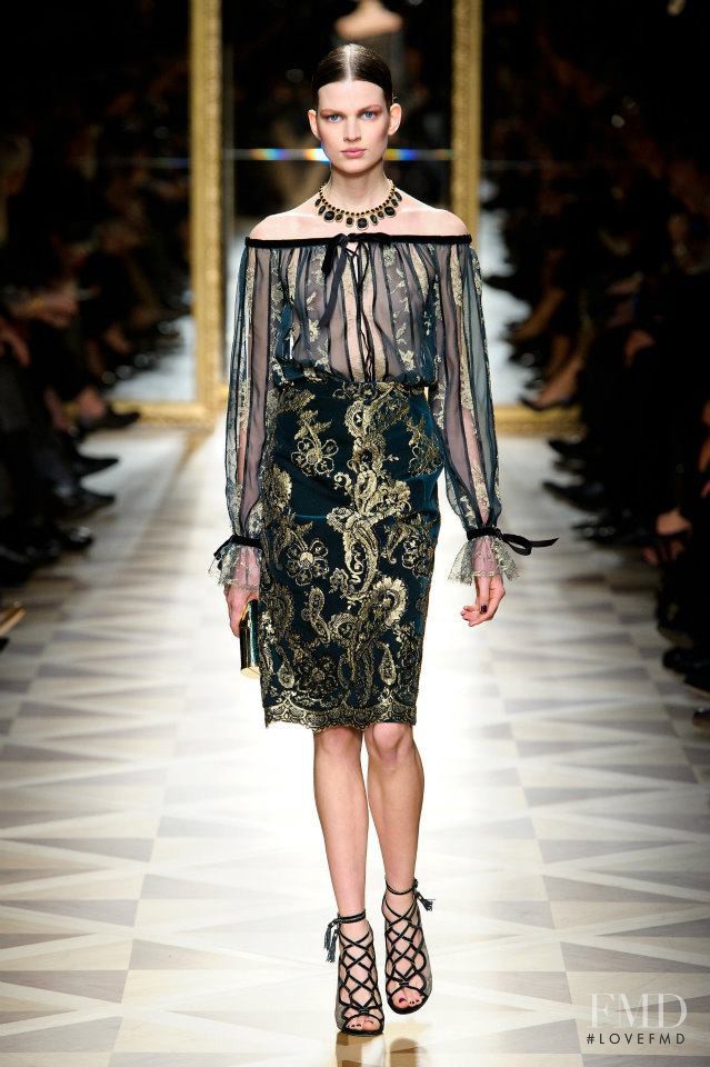 Bette Franke featured in  the Salvatore Ferragamo fashion show for Autumn/Winter 2012