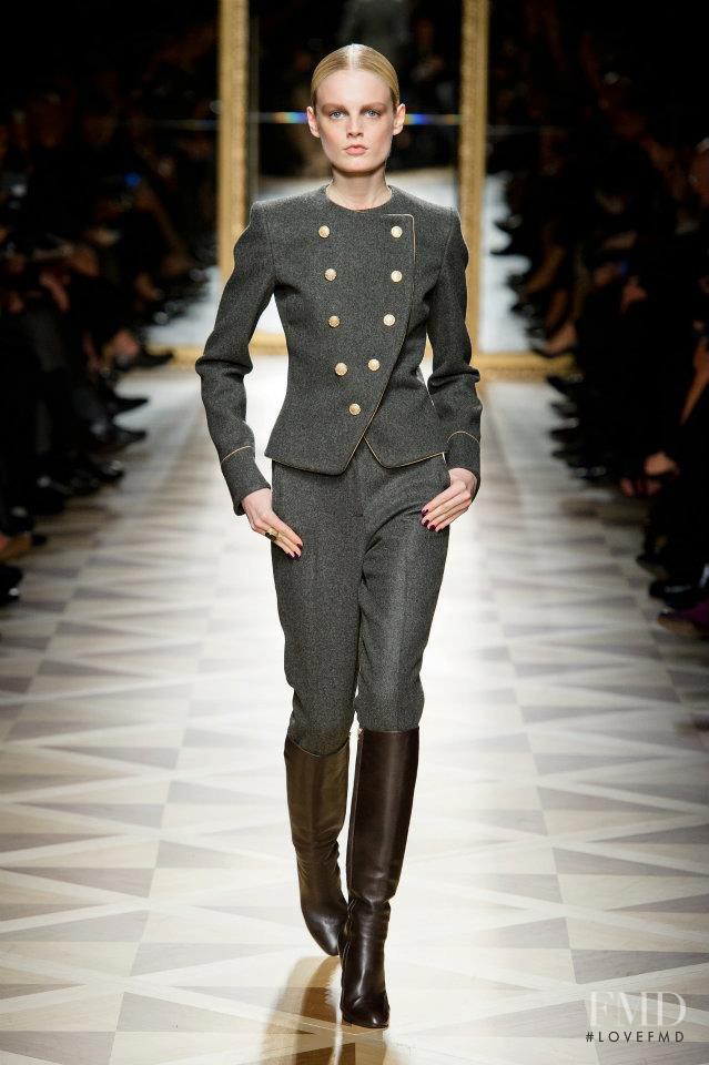Hanne Gaby Odiele featured in  the Salvatore Ferragamo fashion show for Autumn/Winter 2012