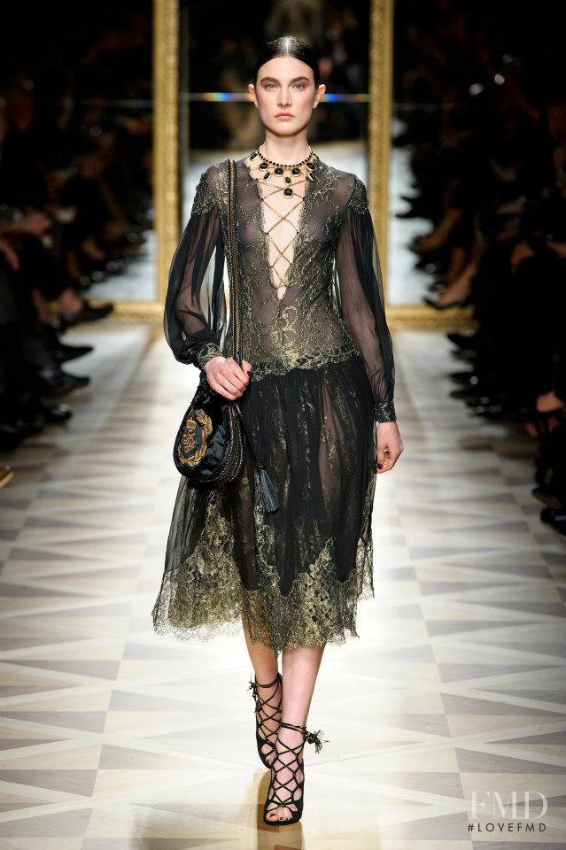 Jacquelyn Jablonski featured in  the Salvatore Ferragamo fashion show for Autumn/Winter 2012