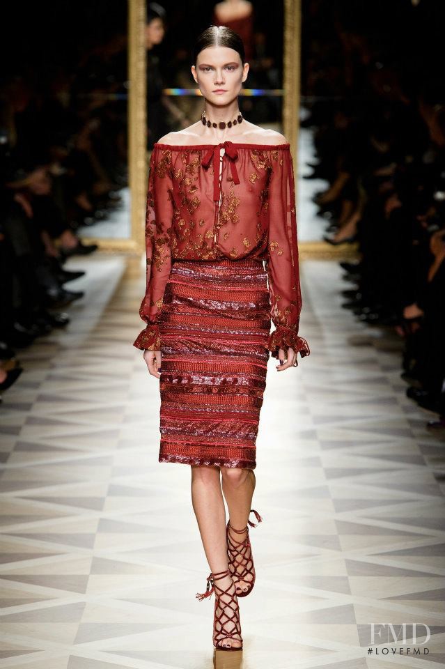 Kasia Struss featured in  the Salvatore Ferragamo fashion show for Autumn/Winter 2012