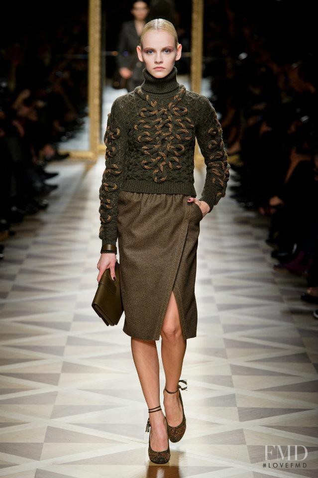 Ginta Lapina featured in  the Salvatore Ferragamo fashion show for Autumn/Winter 2012
