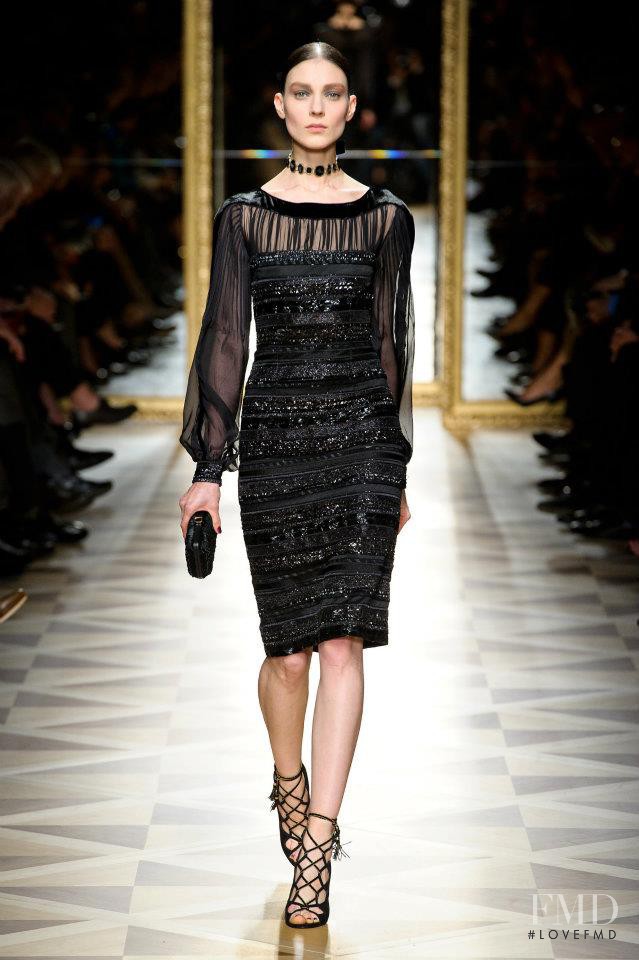 Kati Nescher featured in  the Salvatore Ferragamo fashion show for Autumn/Winter 2012