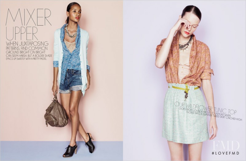 Gracie Carvalho featured in  the J.Crew Recasting The Classics & Mixer Upper catalogue for Summer 2010