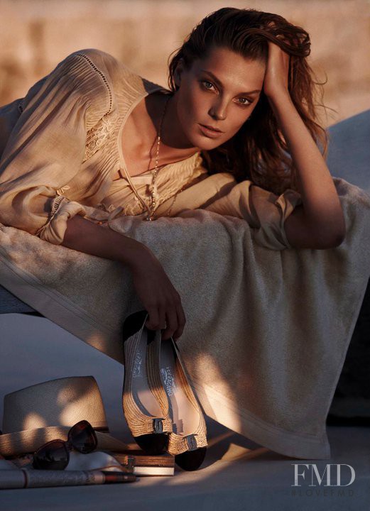 Daria Werbowy featured in  the Salvatore Ferragamo advertisement for Spring/Summer 2011