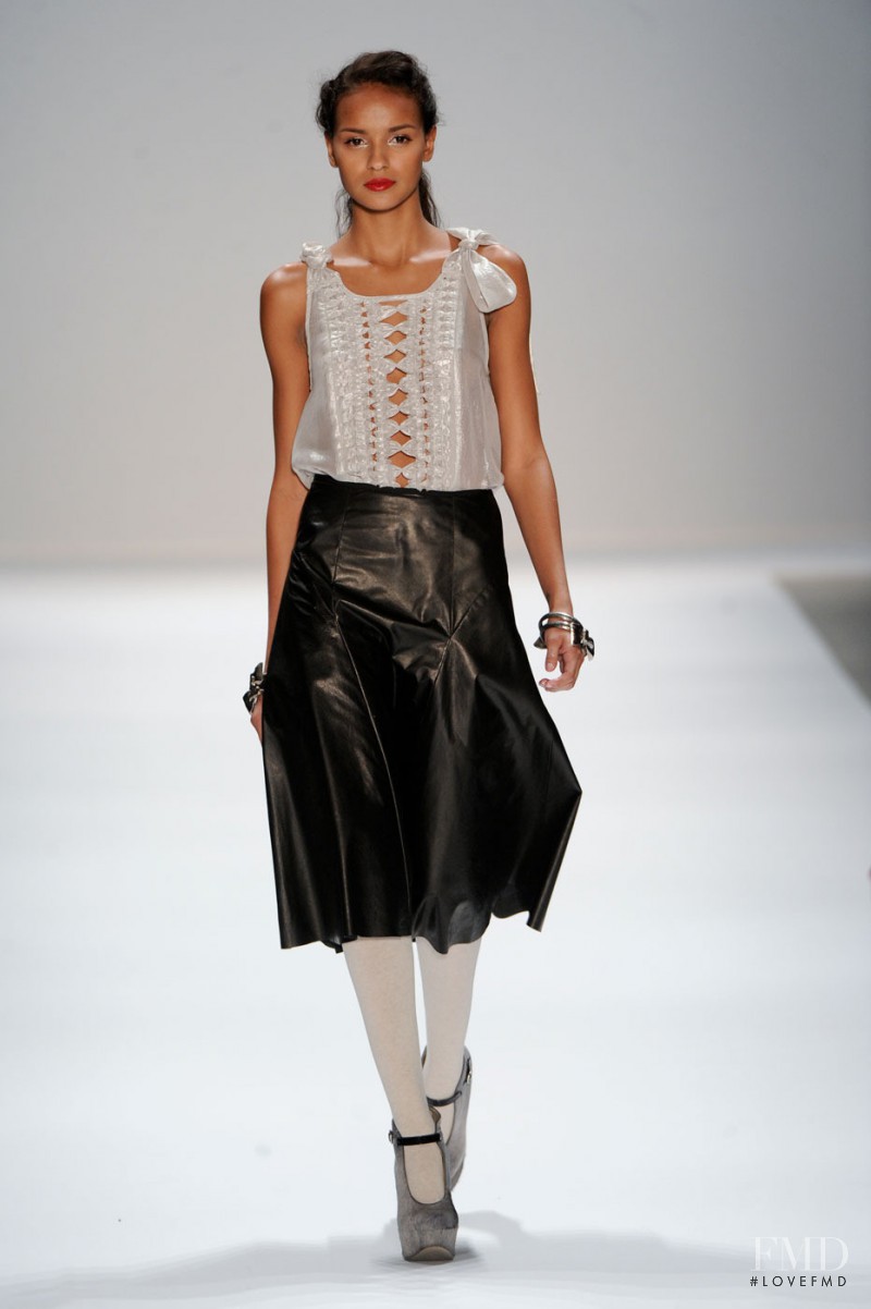 Gracie Carvalho featured in  the Nanette Lepore fashion show for Autumn/Winter 2011