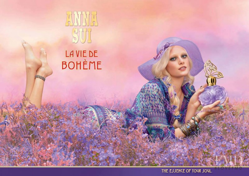 Thairine García featured in  the Anna Sui "La Vie de Bohème" Fragrance advertisement for Spring/Summer 2013