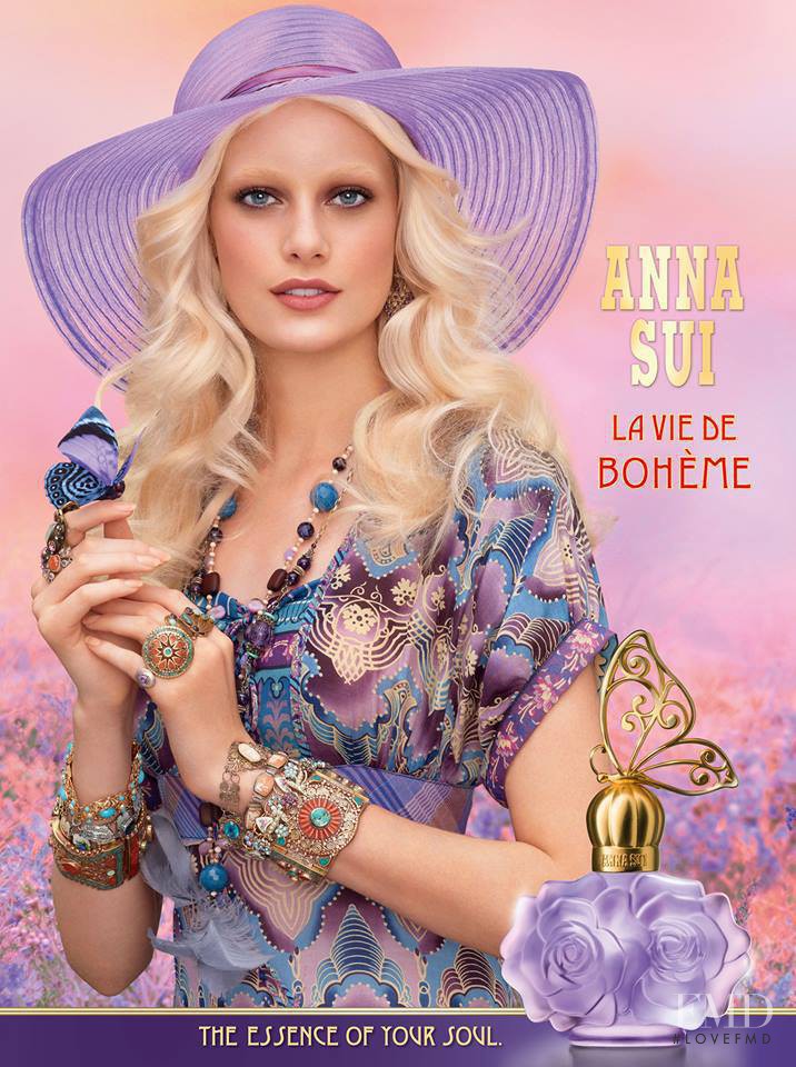 Thairine García featured in  the Anna Sui "La Vie de Bohème" Fragrance advertisement for Spring/Summer 2013
