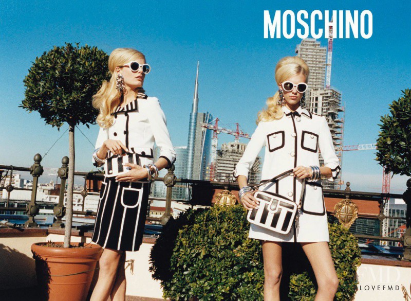 Hanne Gaby Odiele featured in  the Moschino advertisement for Spring/Summer 2013