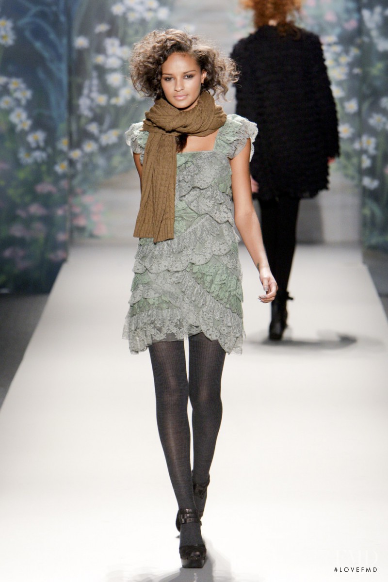 Gracie Carvalho featured in  the Tracy Reese fashion show for Autumn/Winter 2010