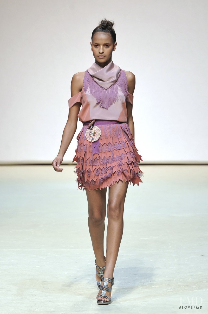 Gracie Carvalho featured in  the Richard Nicoll fashion show for Spring/Summer 2010
