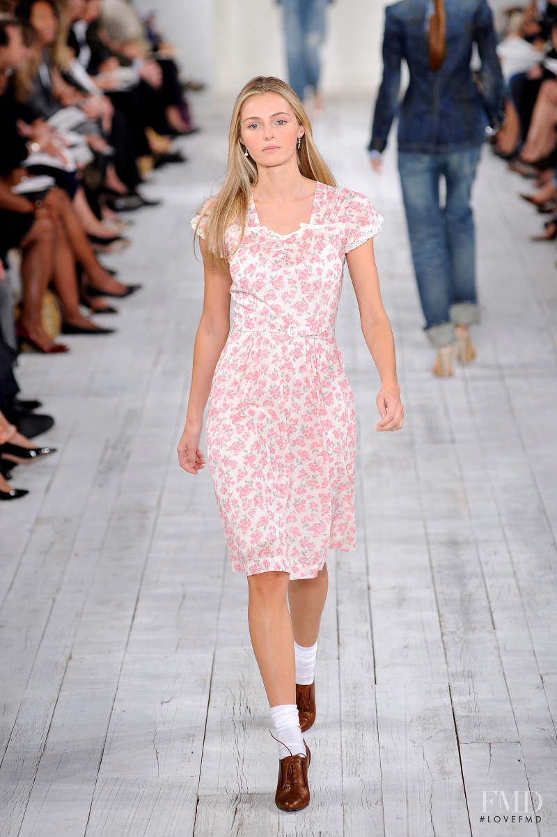 Valentina Zelyaeva featured in  the Ralph Lauren Collection fashion show for Spring/Summer 2010