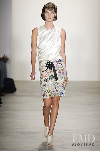 Denisa Dvorakova featured in  the Behnaz Sarafpour fashion show for Spring/Summer 2010