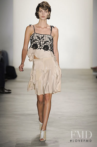 Denisa Dvorakova featured in  the Behnaz Sarafpour fashion show for Spring/Summer 2010