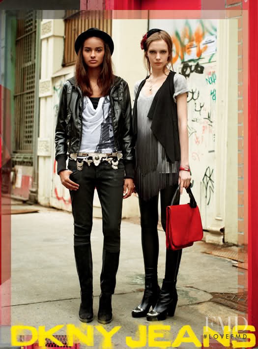 Gracie Carvalho featured in  the DKNY Jeans advertisement for Autumn/Winter 2009