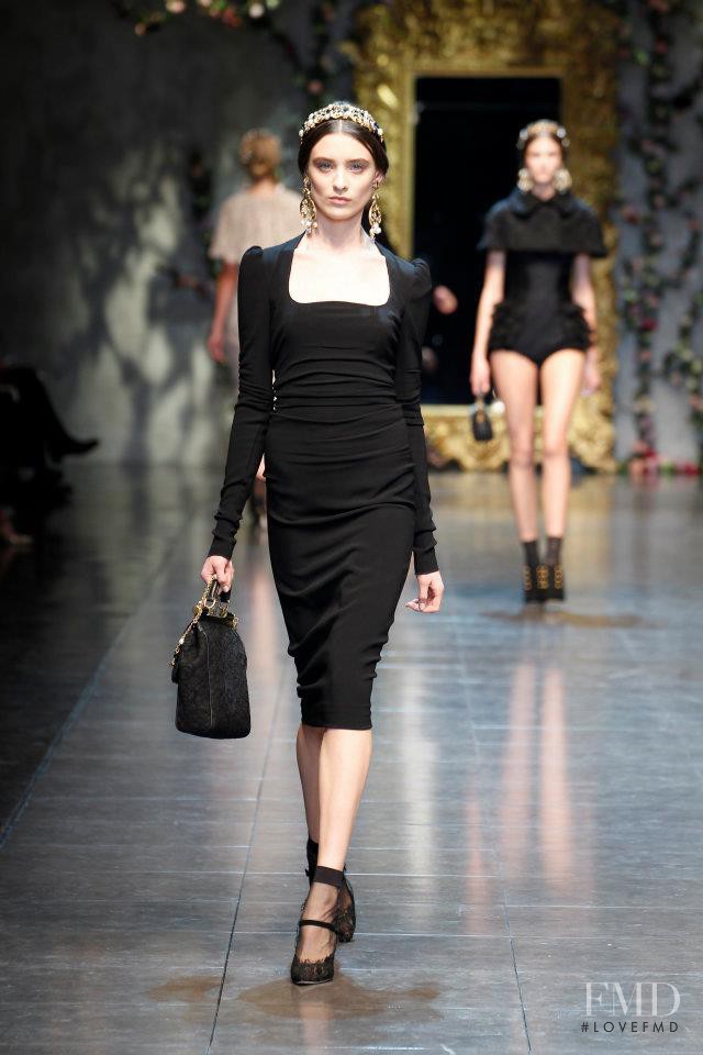 Carolina Thaler featured in  the Dolce & Gabbana fashion show for Autumn/Winter 2012