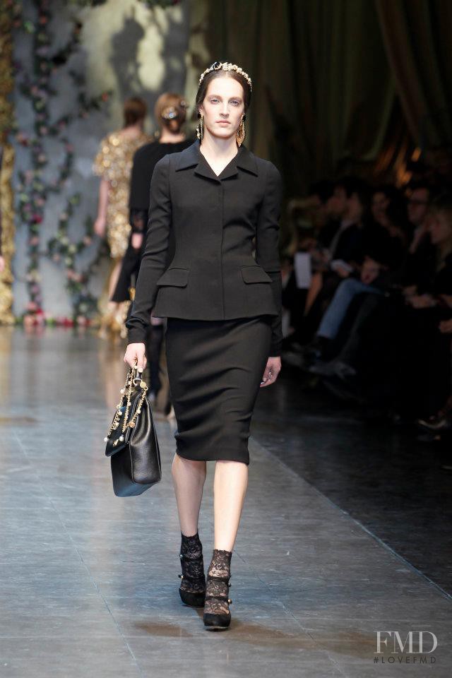 Othilia Simon featured in  the Dolce & Gabbana fashion show for Autumn/Winter 2012