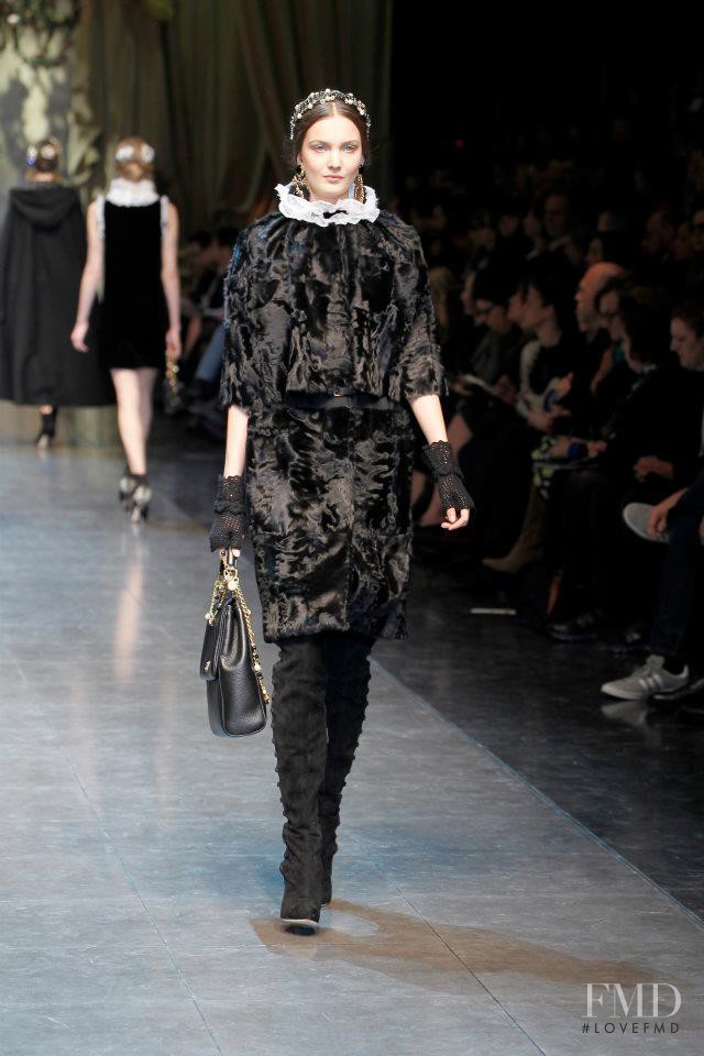 Nadine Ponce featured in  the Dolce & Gabbana fashion show for Autumn/Winter 2012