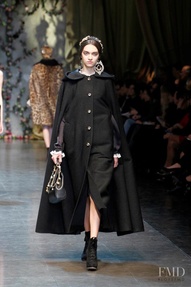 Magda Laguinge featured in  the Dolce & Gabbana fashion show for Autumn/Winter 2012