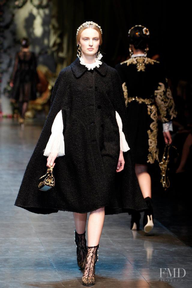 Ymre Stiekema featured in  the Dolce & Gabbana fashion show for Autumn/Winter 2012