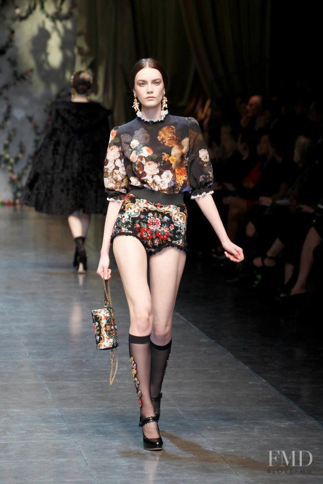 Patrycja Gardygajlo featured in  the Dolce & Gabbana fashion show for Autumn/Winter 2012