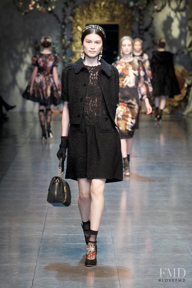 Sui He featured in  the Dolce & Gabbana fashion show for Autumn/Winter 2012