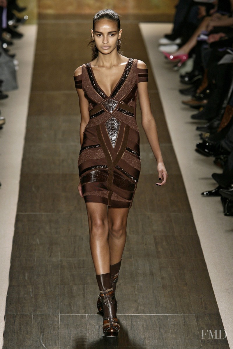 Gracie Carvalho featured in  the Herve Leger fashion show for Autumn/Winter 2009