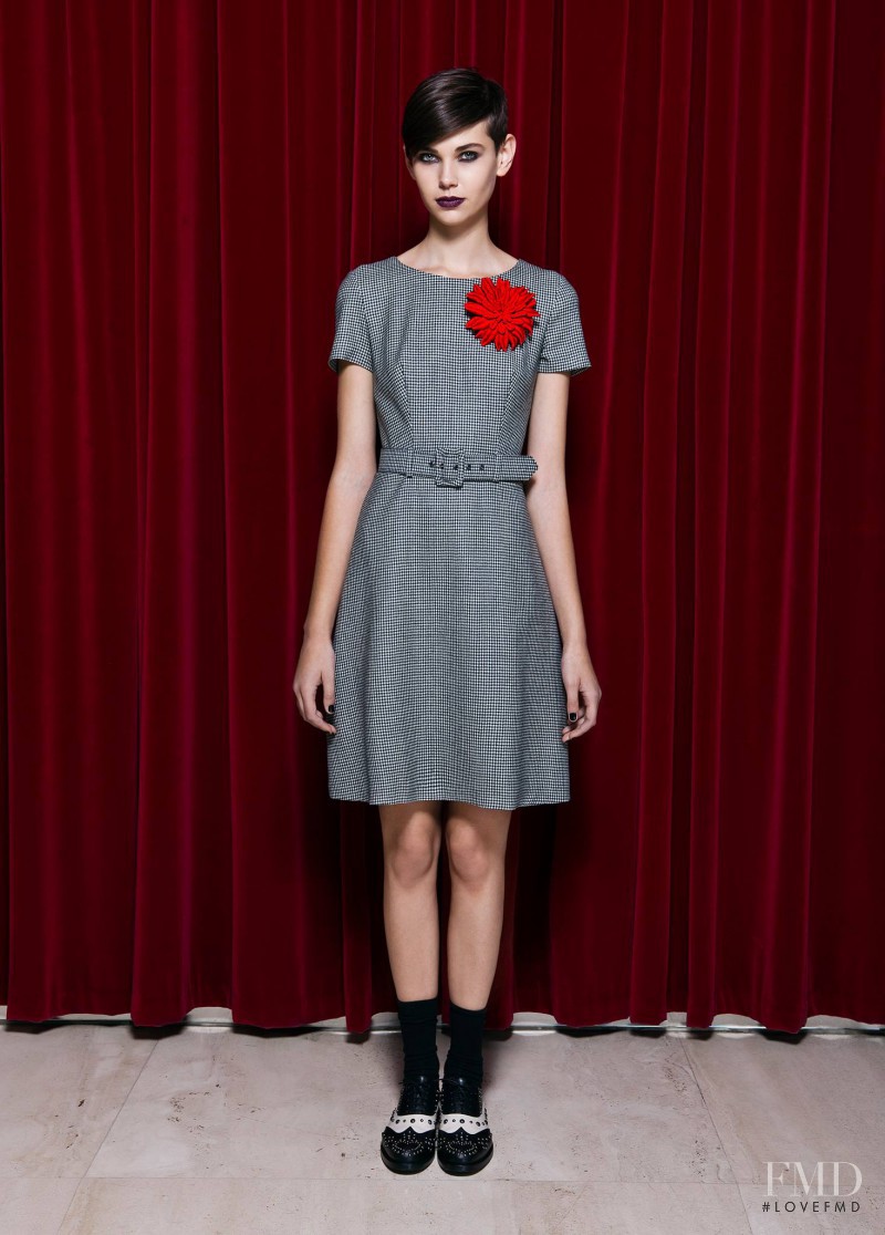 Amra Cerkezovic featured in  the Boutique Moschino fashion show for Pre-Fall 2013