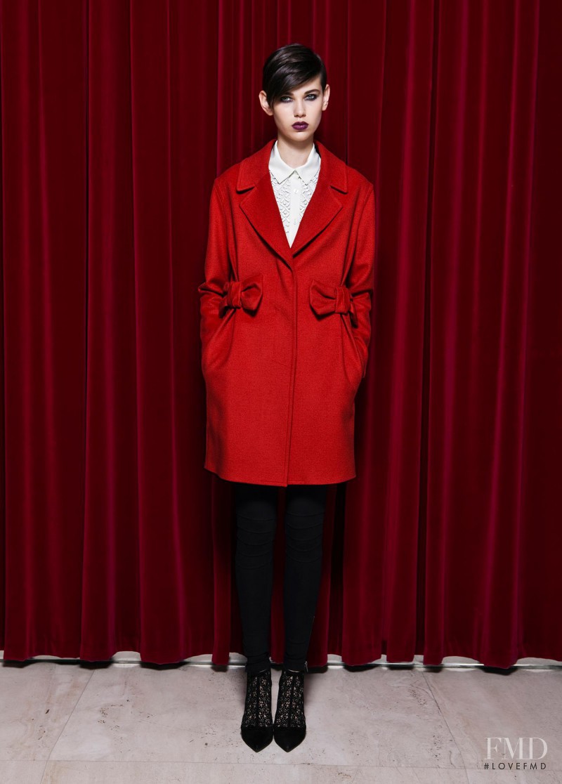 Amra Cerkezovic featured in  the Boutique Moschino fashion show for Pre-Fall 2013