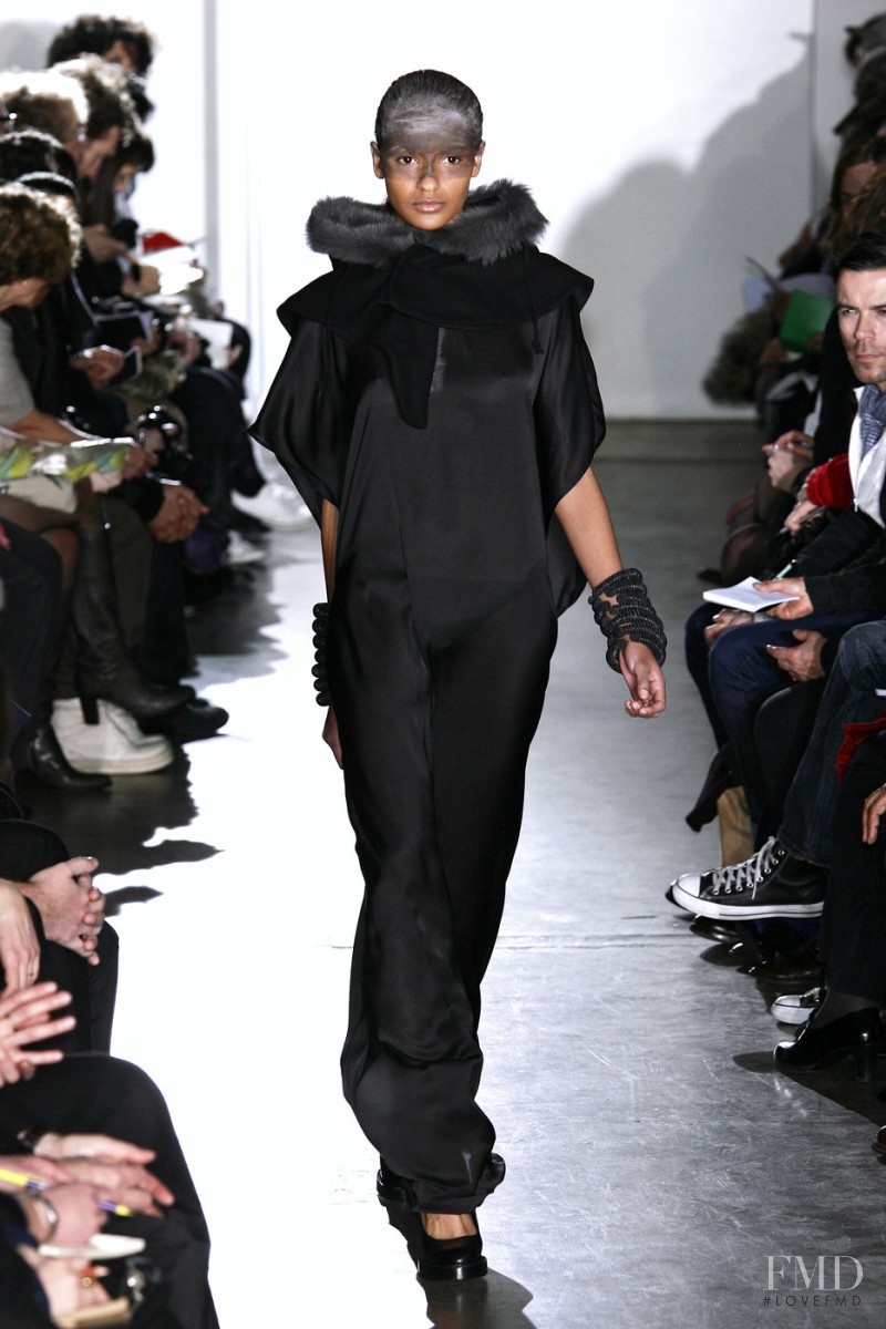 Gracie Carvalho featured in  the Kris Van Assche fashion show for Autumn/Winter 2009