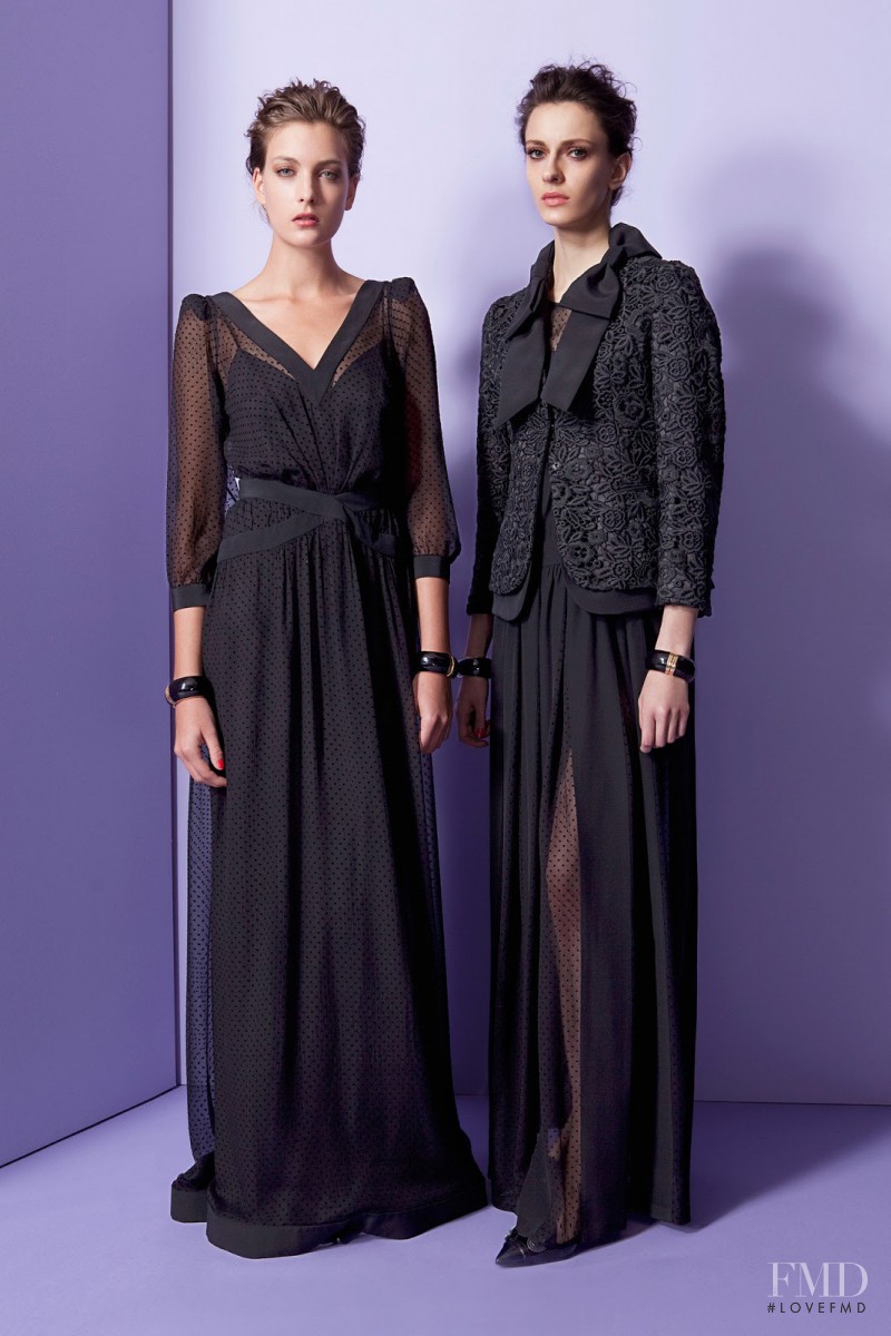 Erjona Ala featured in  the Moschino fashion show for Pre-Fall 2013