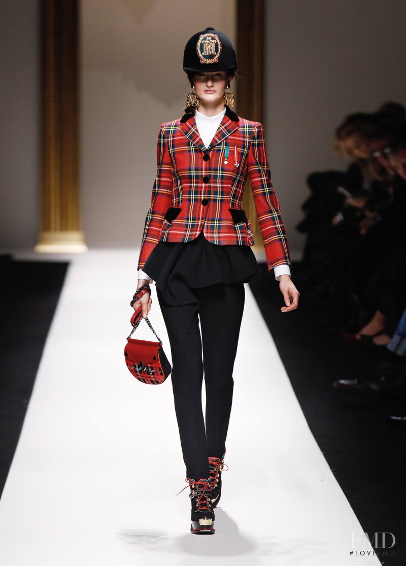 Mackenzie Drazan featured in  the Moschino fashion show for Autumn/Winter 2013